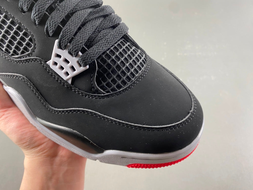 Mid Top Sneakers, Black Red Colorway, Lace Up Design, Casual Gift for Sneaker Fans