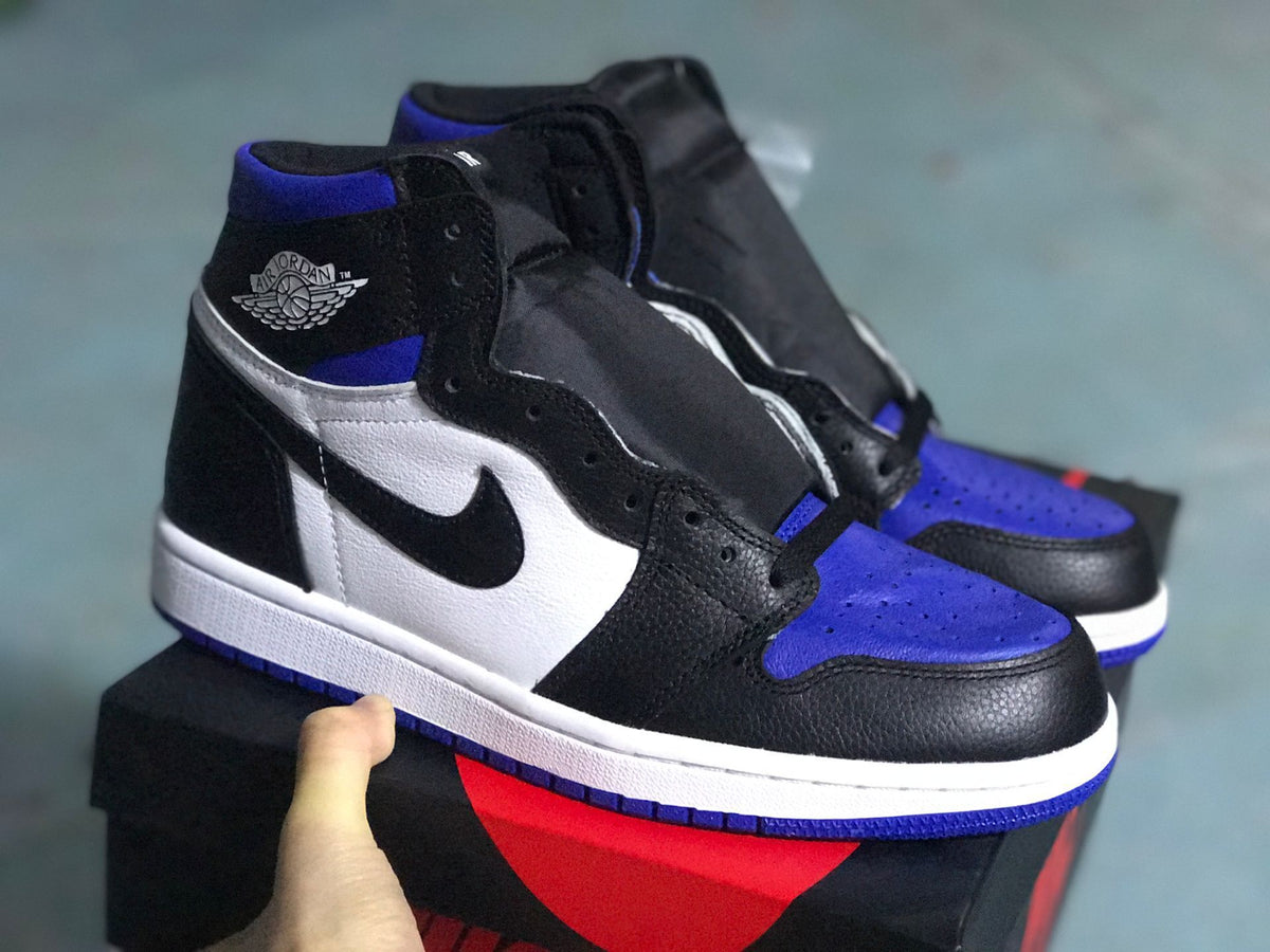 Sneakers, Black Blue White Colorway, Lace Up Design, Casual Gift for Sneaker Fans