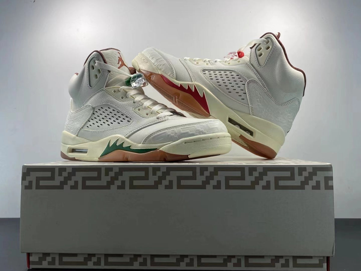 Low Top Sneakers, White Red Green Sail Colorway, Mismatched Colorway, Lace Up Design, Casual Gift for Sneaker Fans