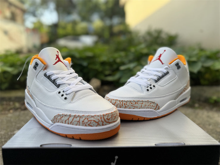 Retro Low Top Sneakers, White Orange Colorway, Lace Up Design, Casual Gift for Sneaker Fans