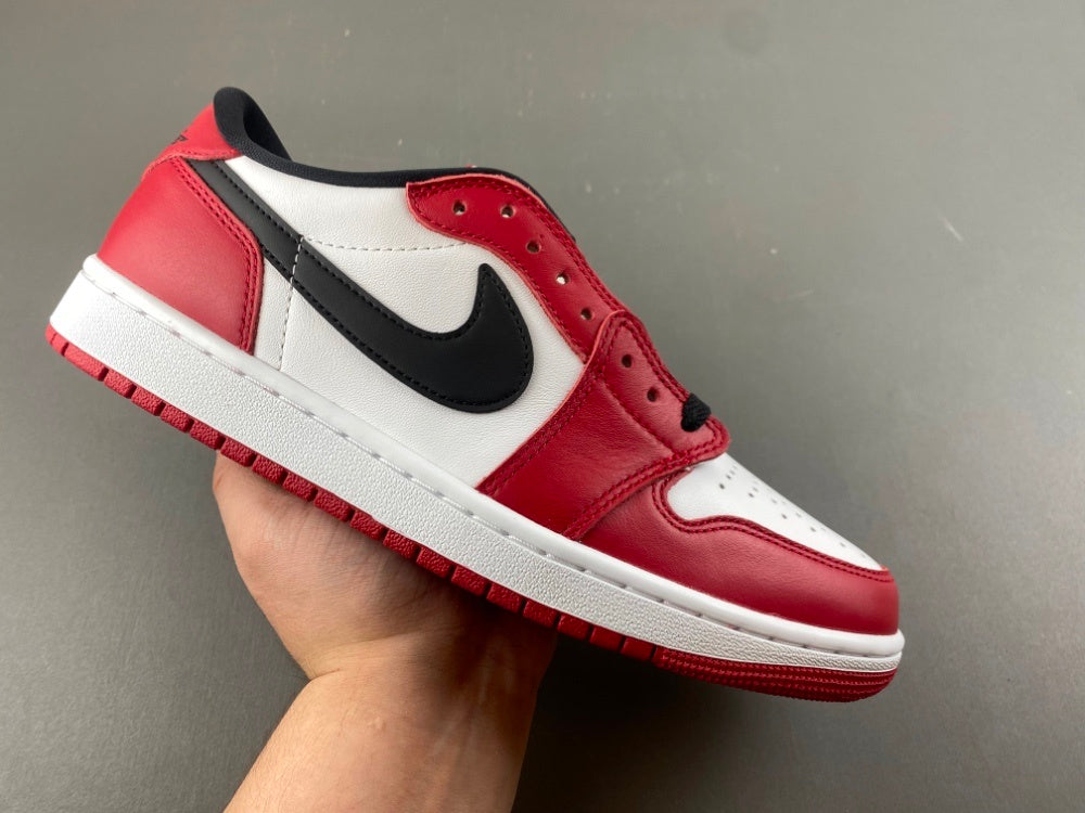 Low Top Sneakers, White Red Colorway, Lace Up Design, Casual Gift for Sneaker Fans