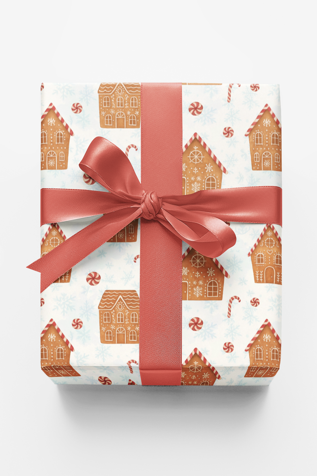 Christmas Cookie Gift Wrap, Gingerbread House Wrapping Paper, Festive Holiday Wrapping Paper, Xmas Season Gift Wrap, Holiday 