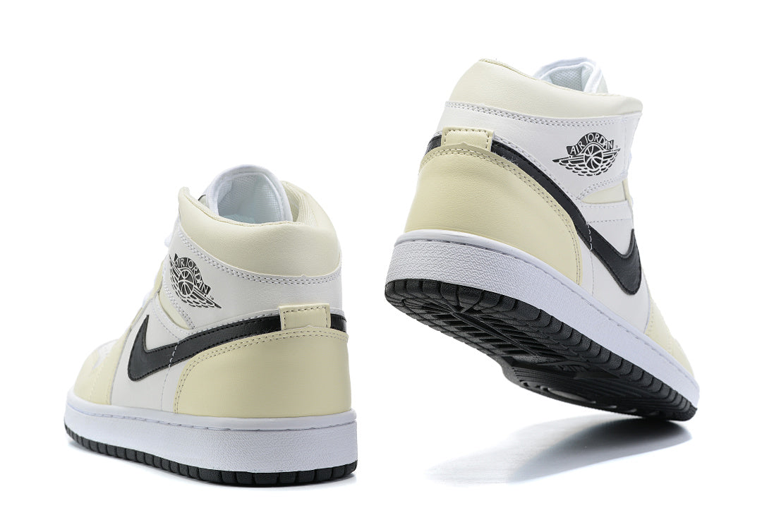 Sneakers, Cream Black Colorway, Lace Up Design, Casual Gift for Sneaker Fans