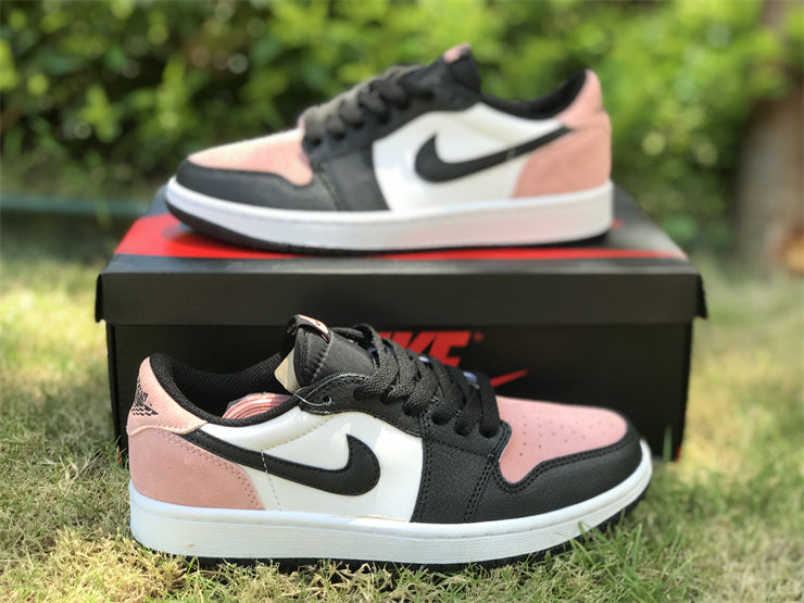 Low Top Sneakers, Black Pink Colorway, Lace Up Design, Casual Gift for Sneaker Fans