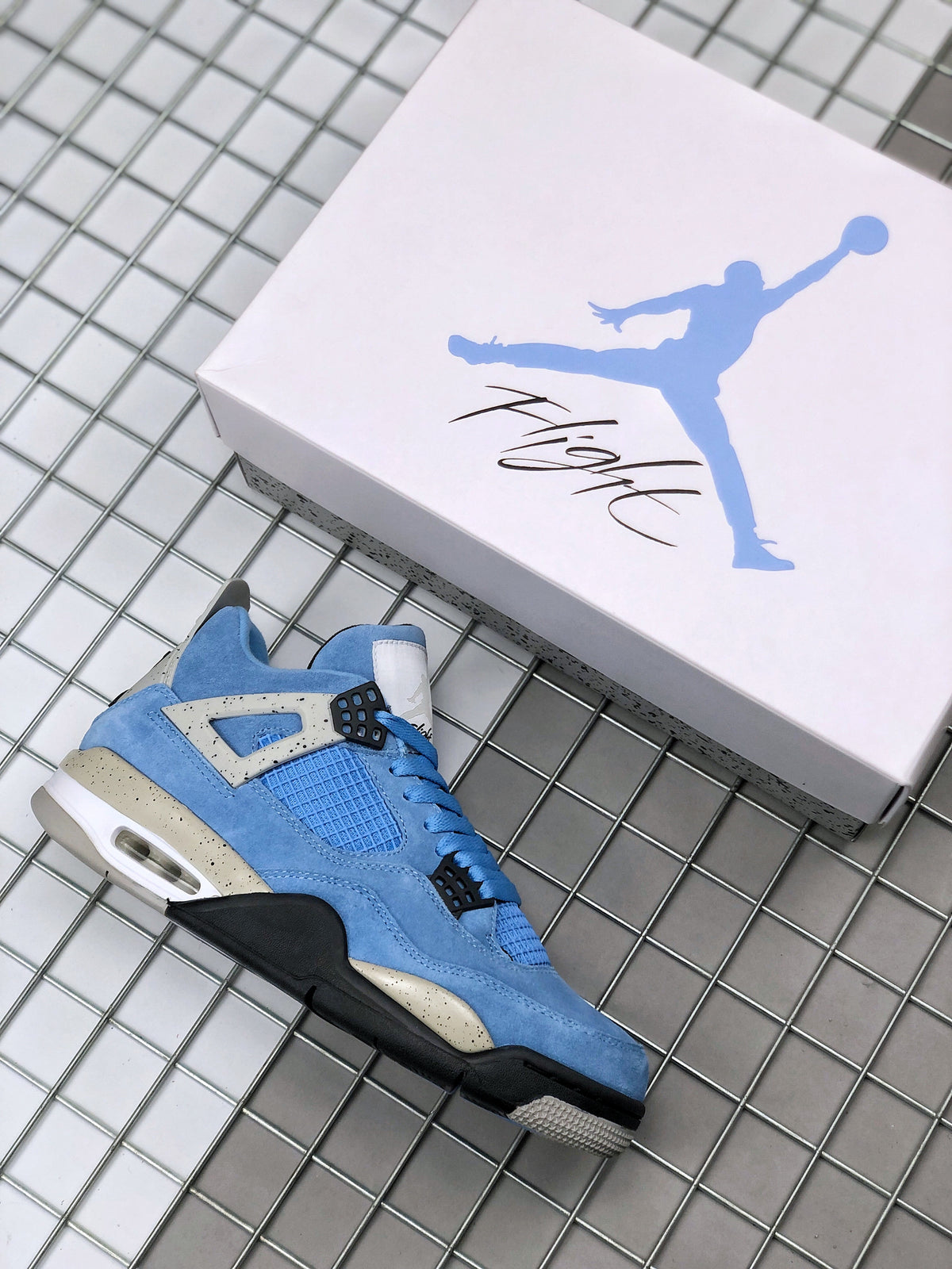 Sneakers, University Blue Colorway, Lace Up Design, Casual Gift for Sneaker Fans
