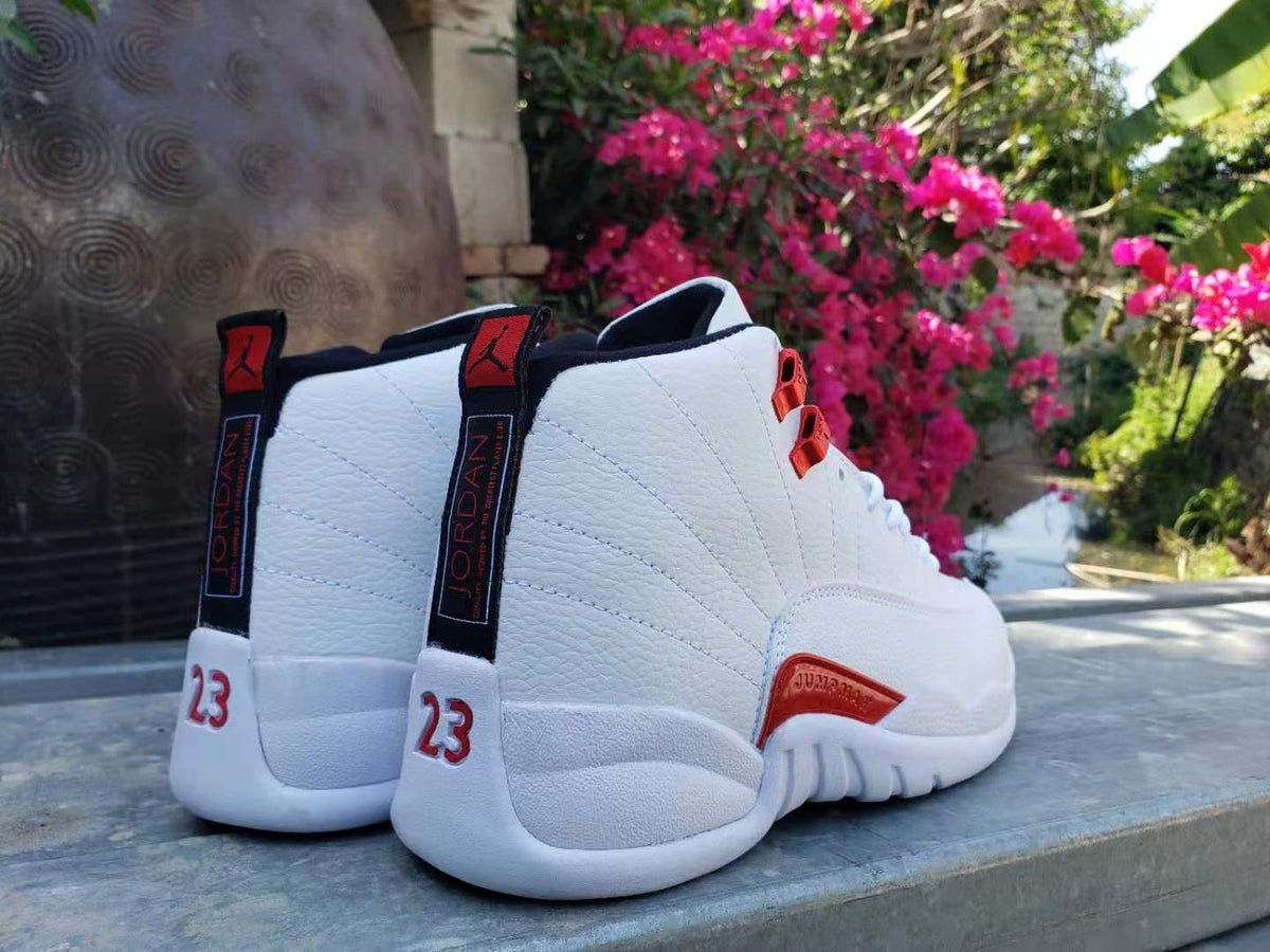 Sneakers, White Red Colorway, Lace Up Design, Casual Gift for Sneaker Fans