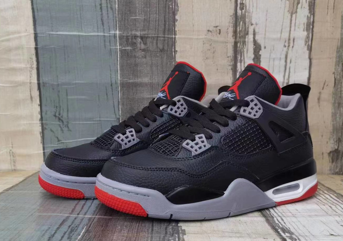 Sneakers, Black Red Gray Colorway, Lace Up Design, Casual Gift for Sneaker Fans