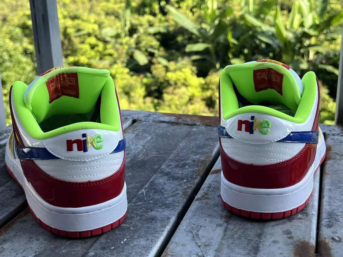 Low Top Sneakers, Multicolor Colorway, Lace Up Design, Casual Gift for Sneaker Fans