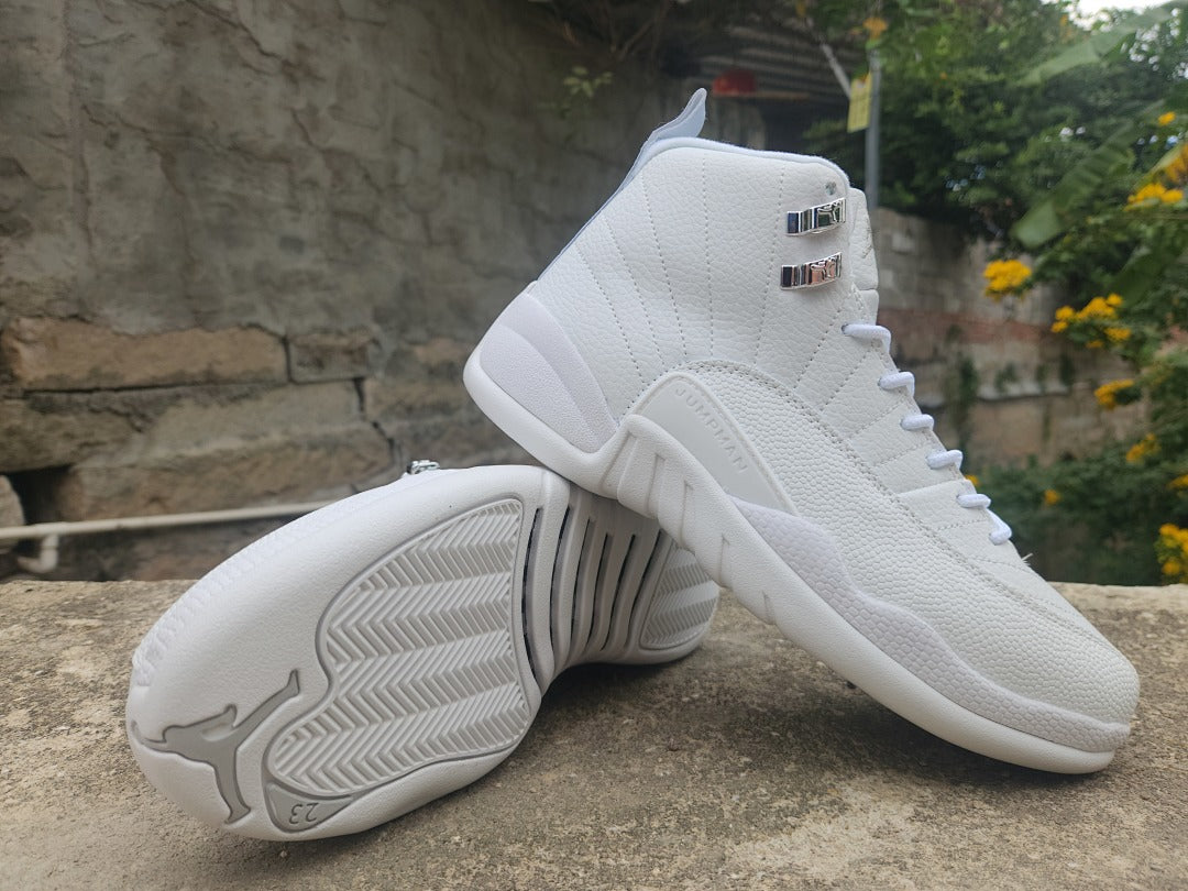 High Top Sneakers, White Colorway, Lace Up Design, Casual Gift for Sneaker Fans