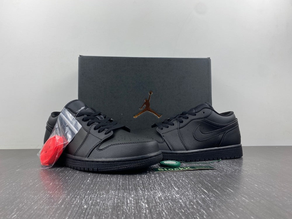 Low Top Sneakers, Black Colorway, Lace Up Design, Casual Gift for Sneaker Fans