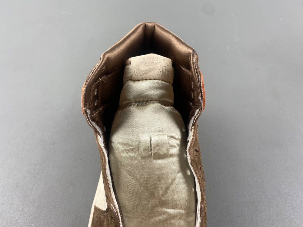High Top Sneakers, Off White Orange Brown Colorway, Lace Up Design, Casual Gift for Sneaker Fans