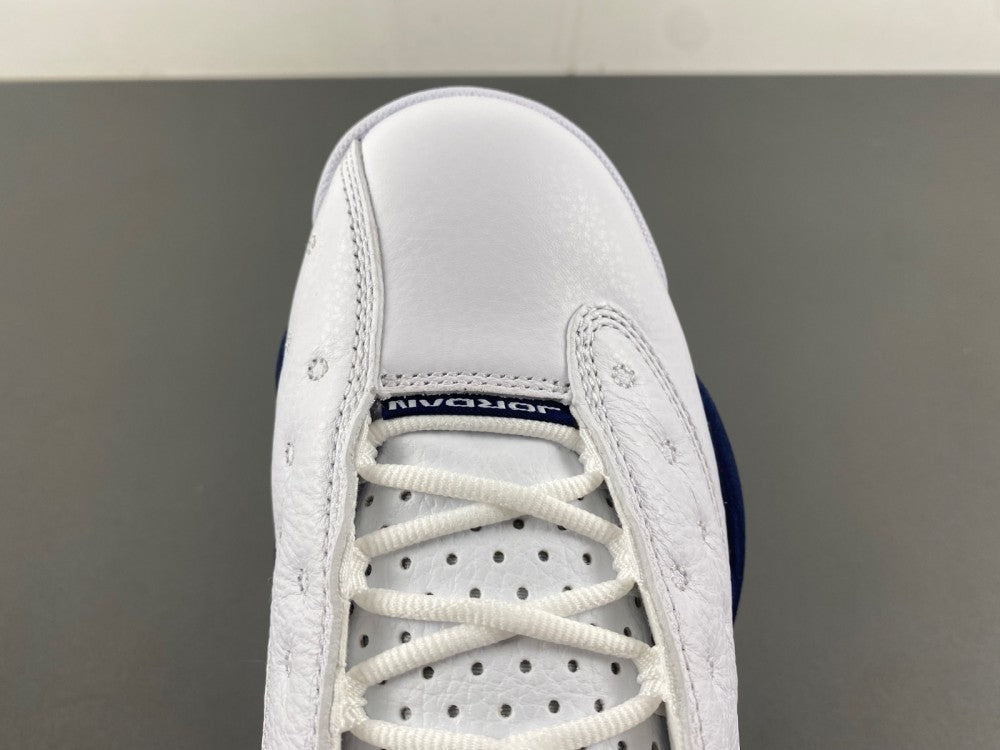 Low Top Sneakers, White Navy Colorway, Lace Up Design, Casual Gift for Sneaker Fans