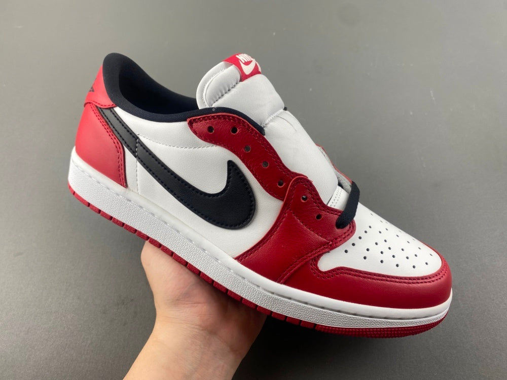 Low Top Sneakers, White Red Colorway, Lace Up Design, Casual Gift for Sneaker Fans