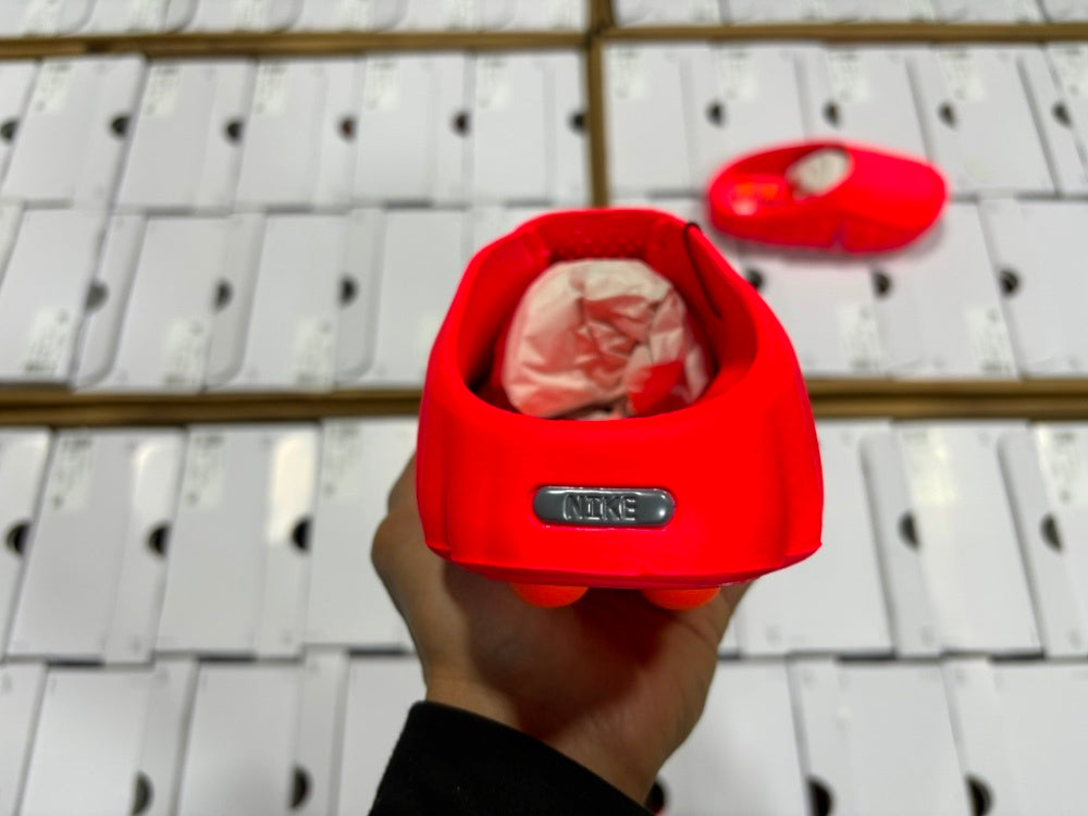 Slides, Red Colorway, Slip On Design, Casual Gift for Shoe Lovers