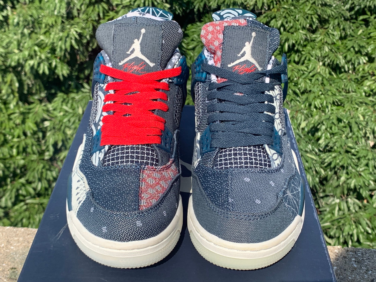 Sneakers, Navy White Colorway, Lace Up Design, Casual Gift for Sneaker Fans