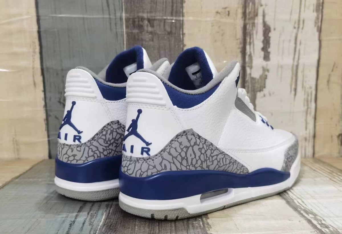 Sneakers, Blue White Colorway, Lace Up Design, Casual Gift for Sneaker Fans