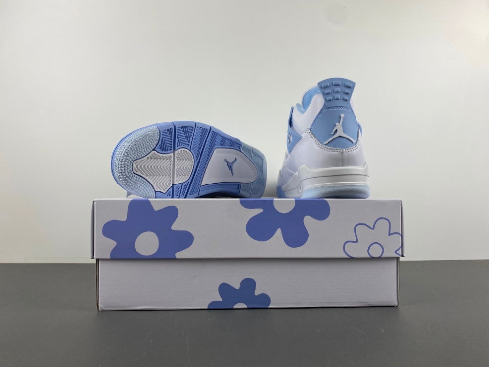 Low Top Sneakers, White Blue Colorway, Lace Up Design, Casual Gift for Sneaker Fans