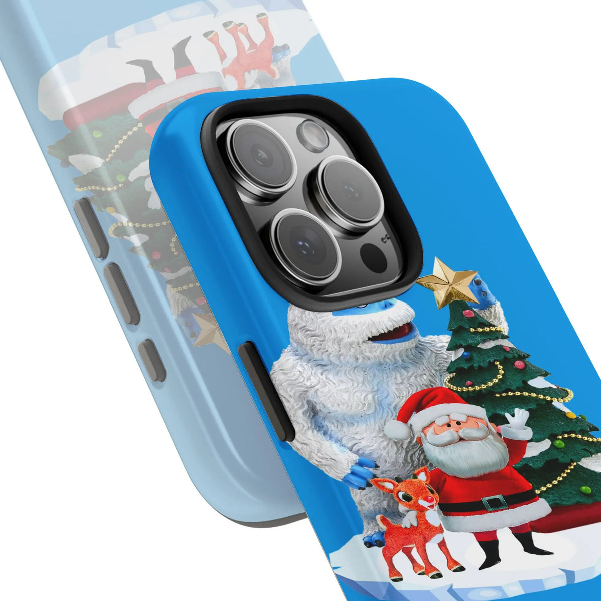 Holiday Cartoon Scene Phone Case, Christmas Cartoon Phone Case, Adorable Winter Xmas Phone Case, Festive Tough iPhone Cover, 