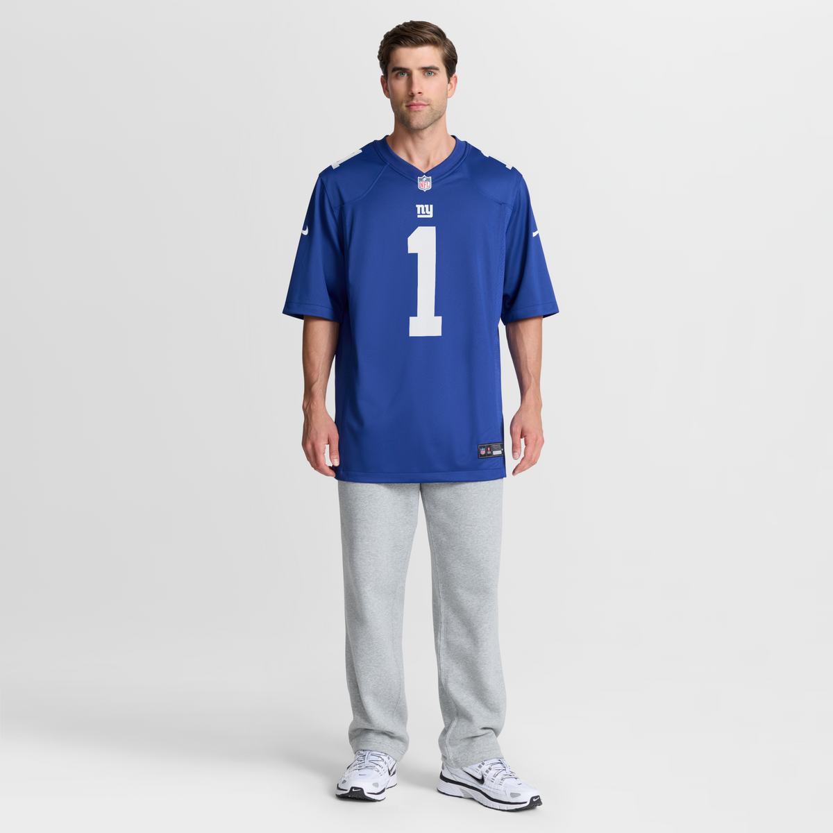 New York Giants Arvell Reese Royal 2026 NFL Draft First Round Pick No. 5 Team Game Jersey