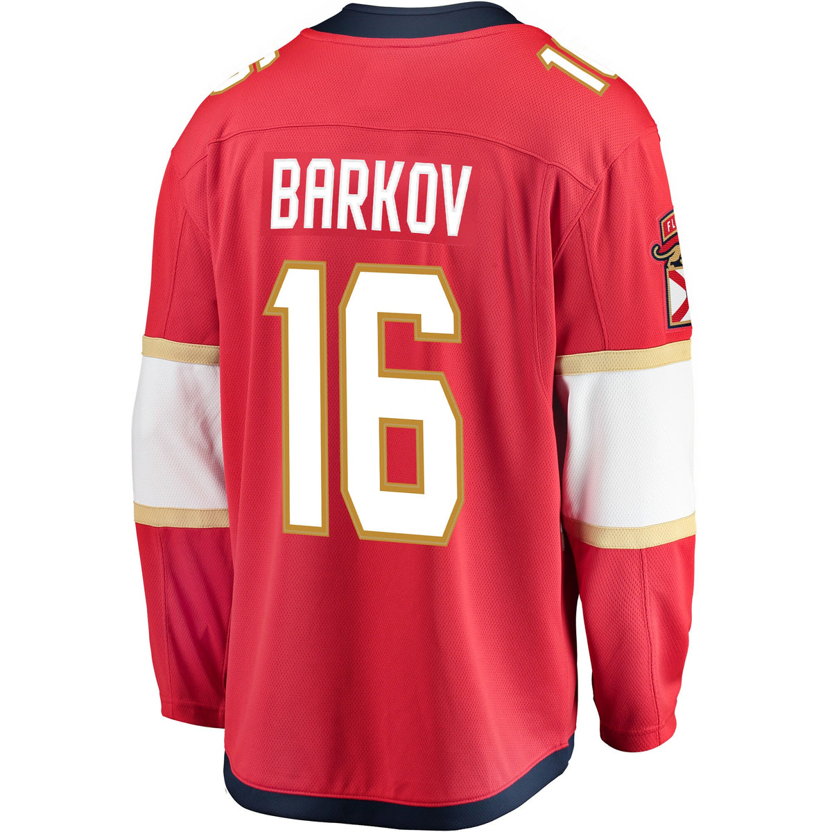 Florida Panthers Aleksander Barkov Fanatics Red Captain Patch Home Breakaway Jersey