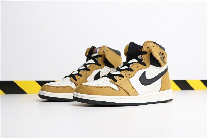 High Top Sneakers, Yellow White Colorway, Lace Up Design, Casual Gift for Sneaker Fans