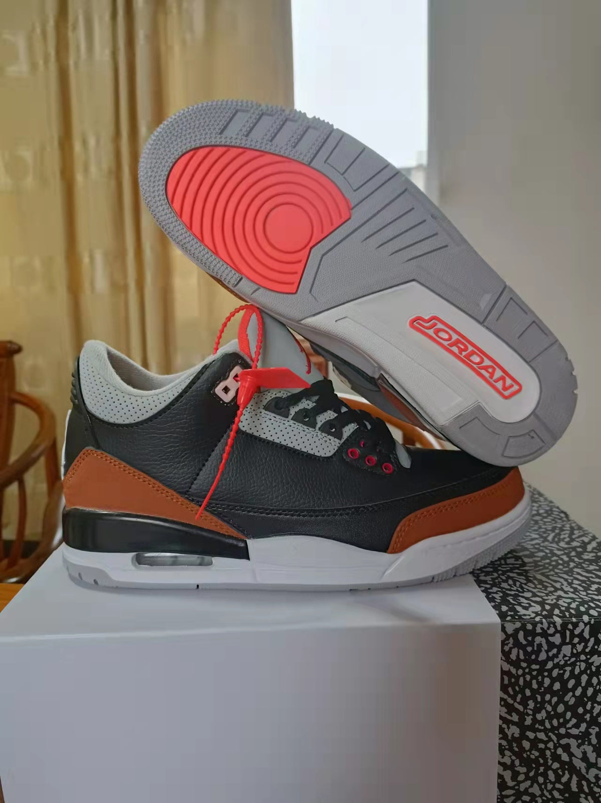 Sneakers, Black Brown Colorway, Lace Up Design, Casual Gift for Sneaker Fans