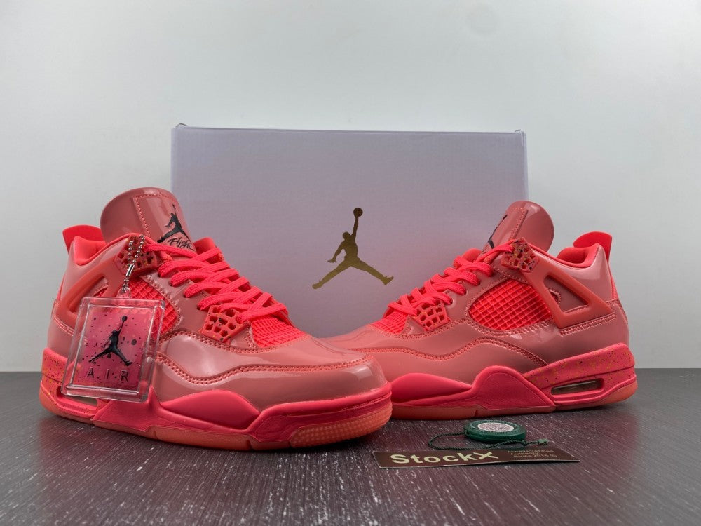 Sneakers, Pink Colorway, Patent Leather Footwear, Lace Up Design, Casual Gift for Sneaker Fans