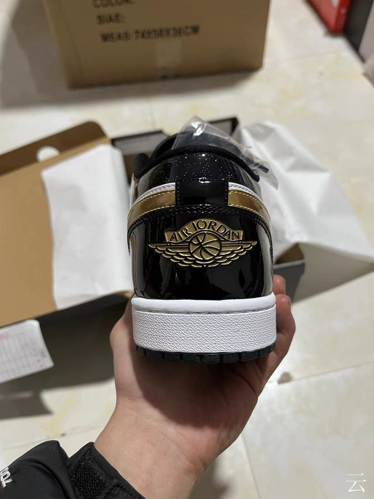 Low Top Sneakers, Black Gold Colorway, Lace Up Design, Casual Gift for Sneaker Fans