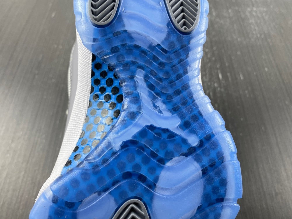 Low Top Sneakers, Blue White Gray Colorway, Lace Up Design, Casual Gift for Sneaker Fans