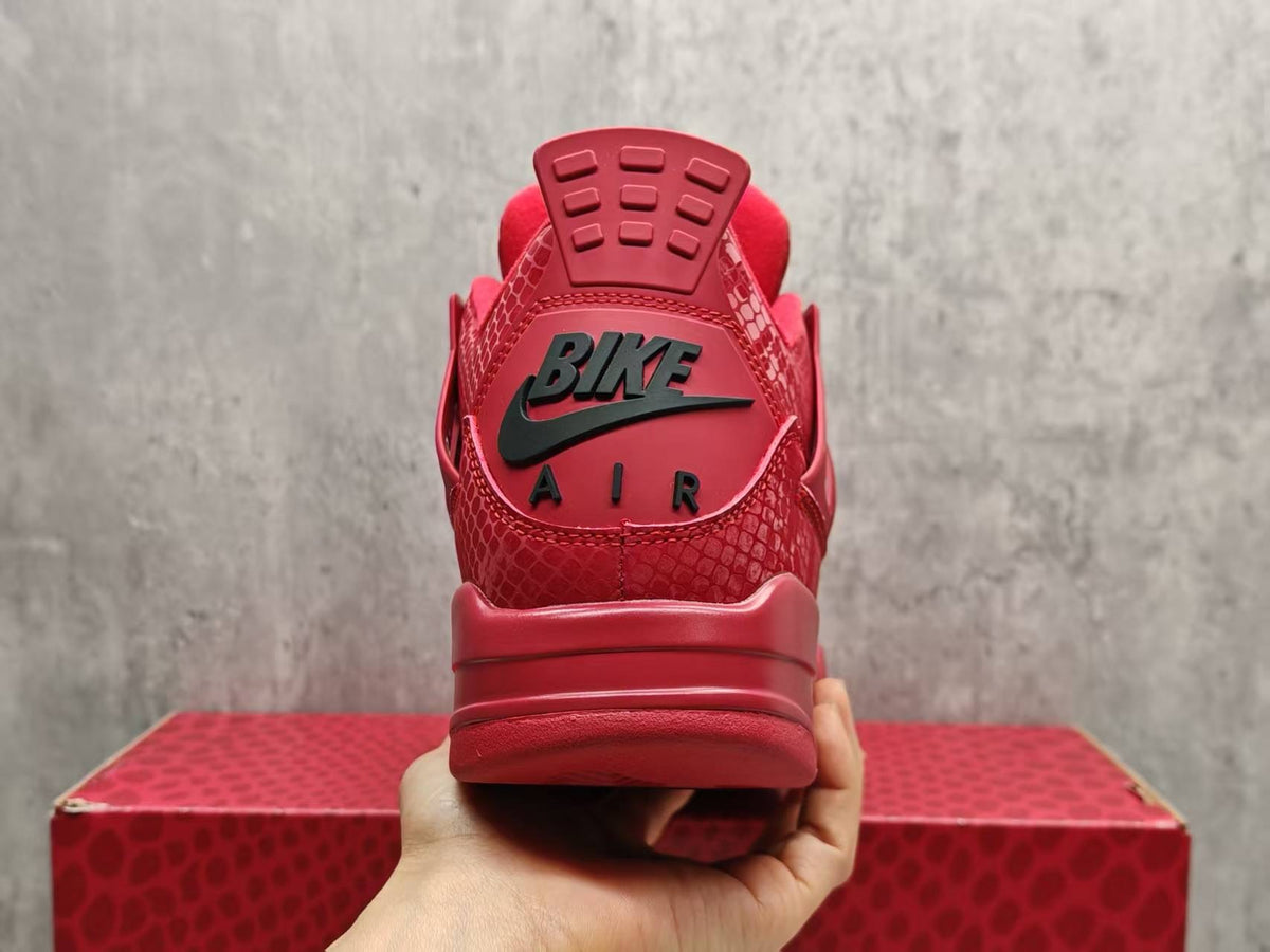Mid Top Sneakers, Red Colorway, Lace Up Design, Casual Gift for Sneaker Fans