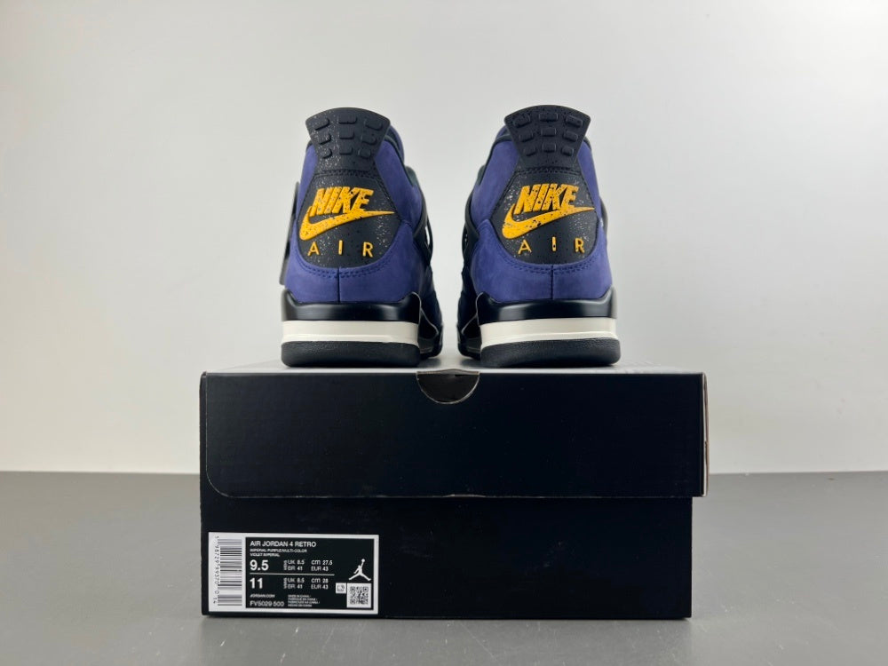 Retro Mid Top Sneakers, Purple Colorway, Lace Up Design, Casual Gift for Sneaker Fans