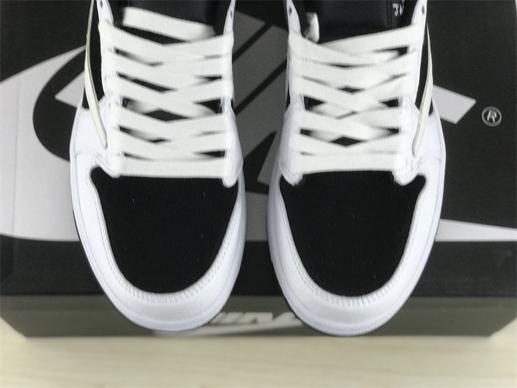 Low Top Sneakers, White Black Colorway, Reverse Hook Design, Lace Up Design, Casual Gift for Sneaker Fans