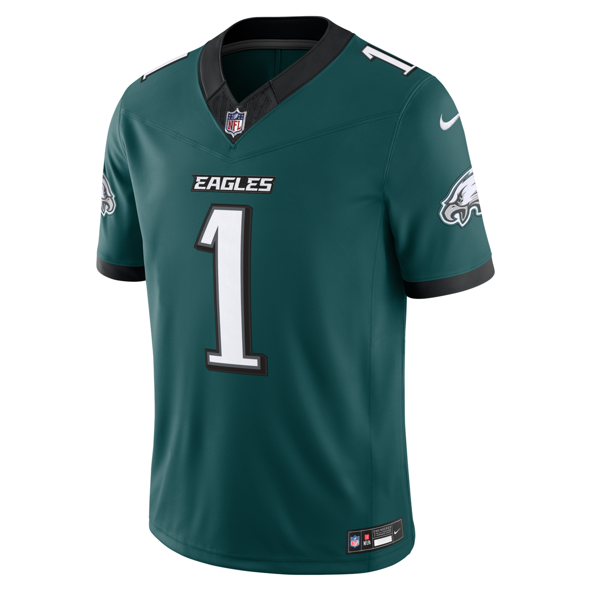 Philadelphia Eagles Jalen Hurts Midnight Green Team Vapor F.U.S.E. Stitched Limited Jersey