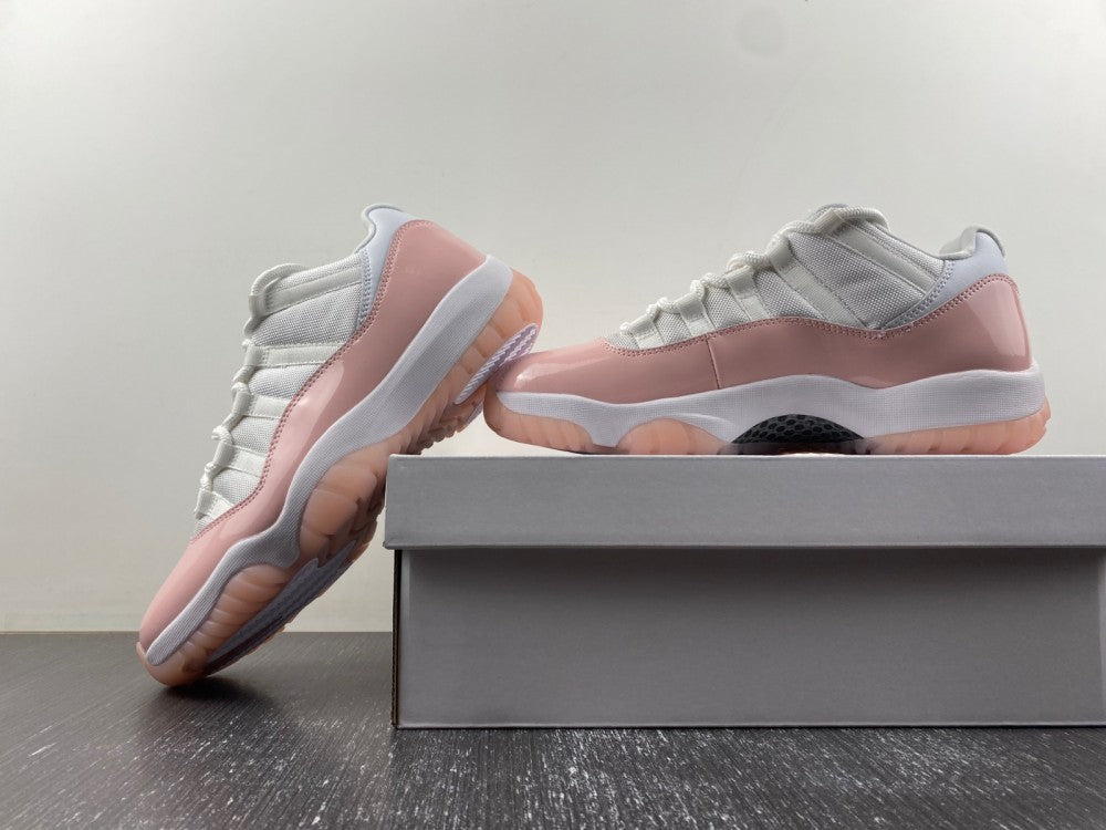 Low Top Sneakers, White Pink Colorway, Lace Up Design, Casual Gift for Sneaker Fans