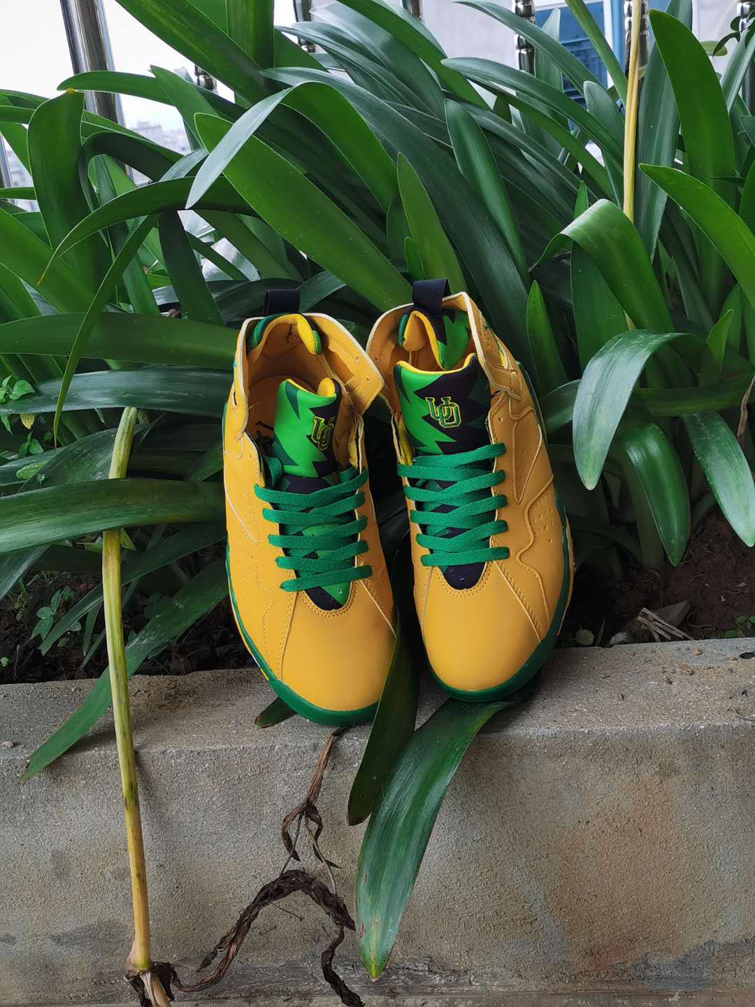 Sneakers, Yellow Green Colorway, Lace Up Design, Casual Gift for Sneaker Fans