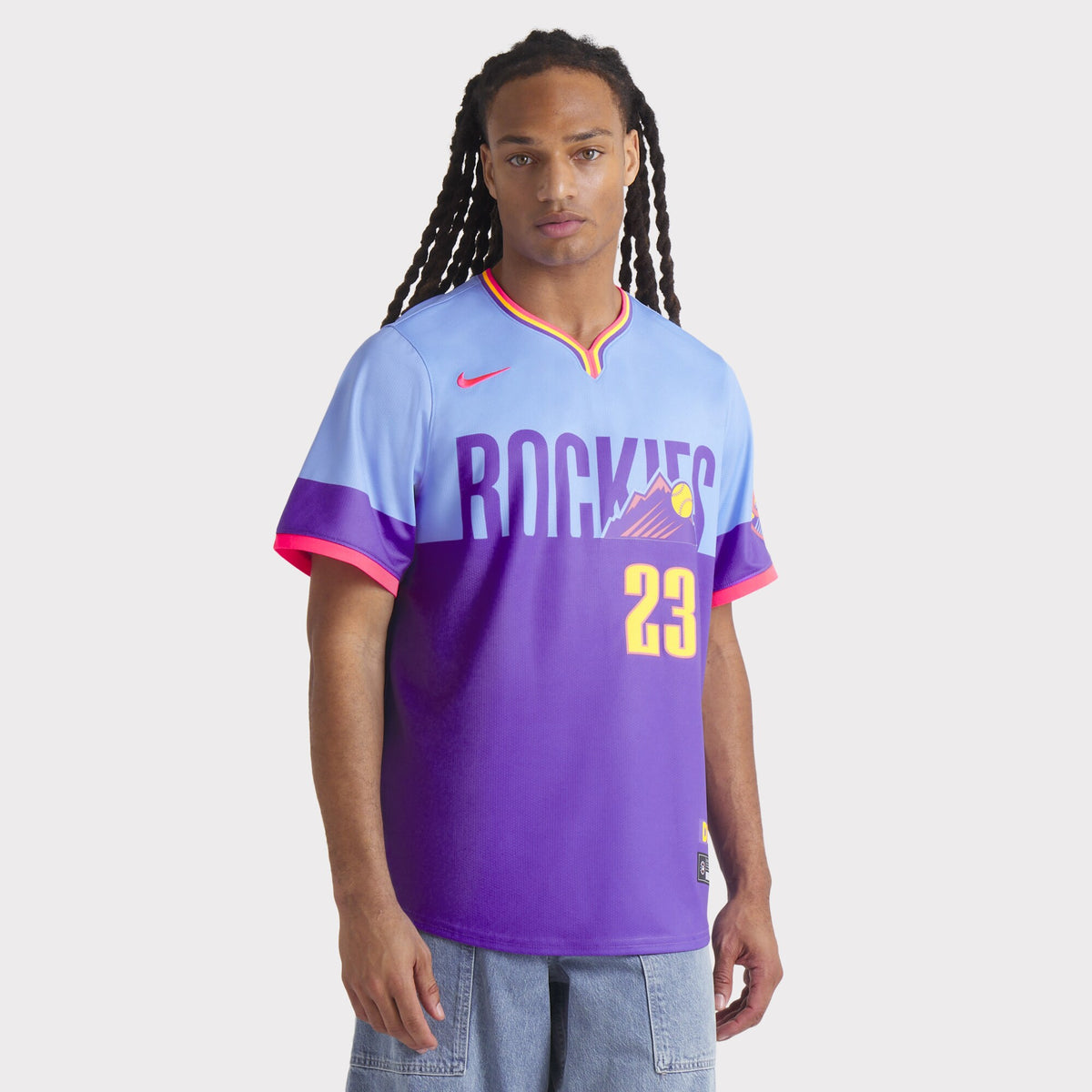 Colorado Rockies Kris Bryant Purple/Light Blue 2025 City Connect Limited Player Jersey