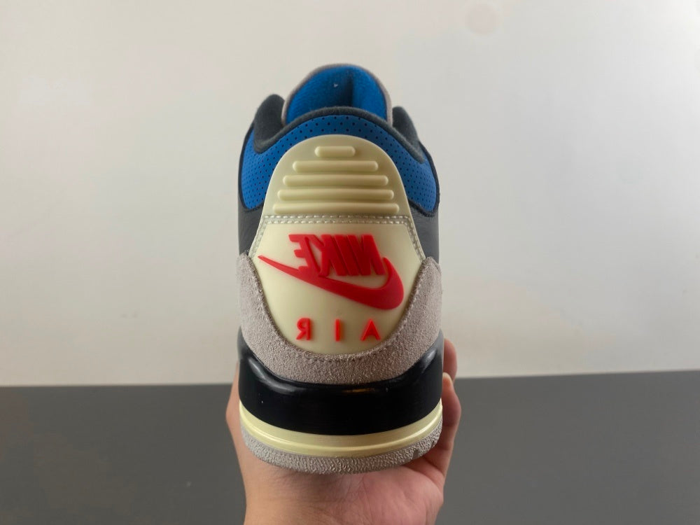 Low Top Sneakers, Blue Black Red Gray Colorway, Lace Up Design, Casual Gift for Sneaker Fans