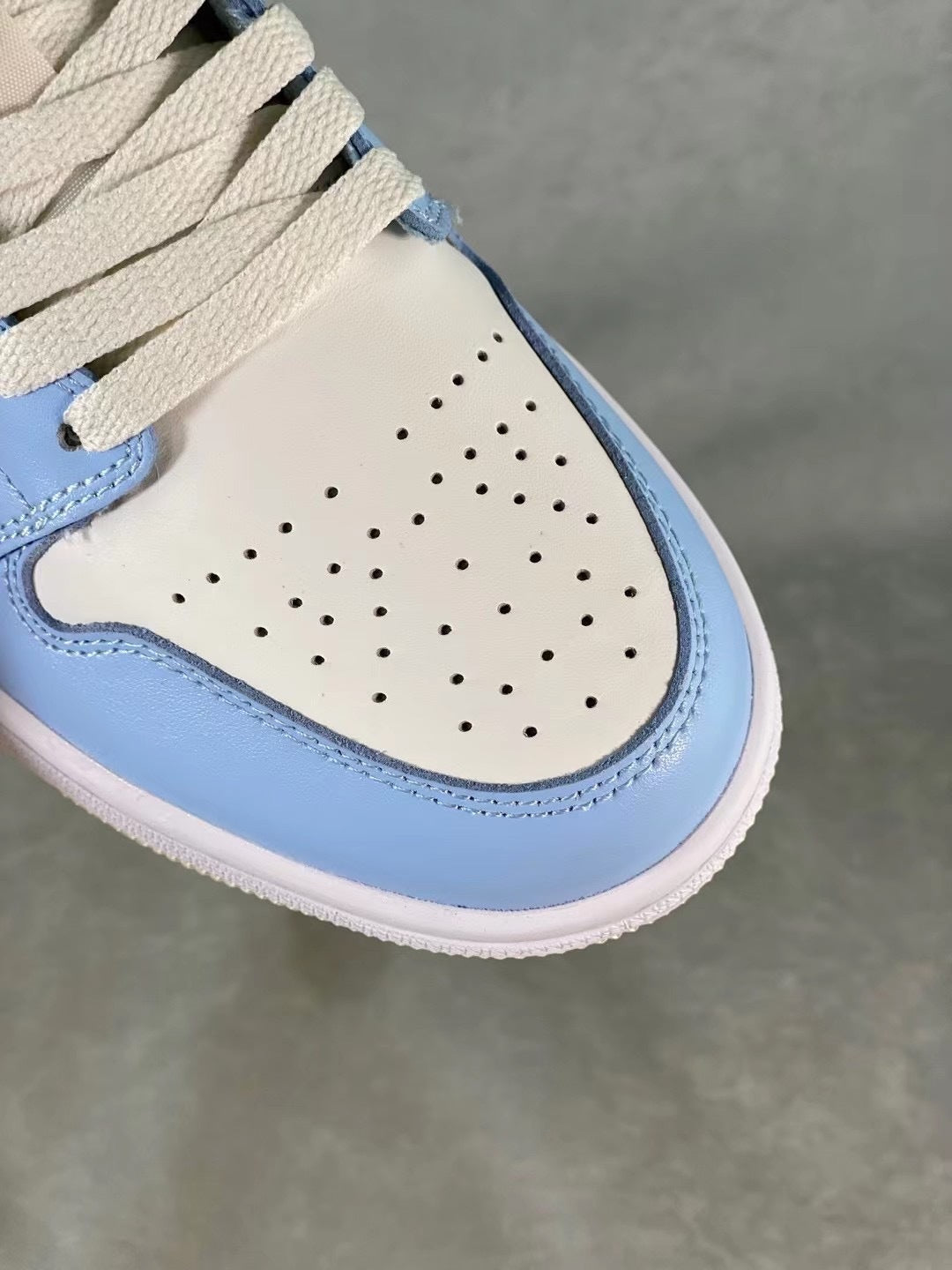 Low Top Sneakers, Blue White Colorway, Lace Up Design, Casual Gift for Sneaker Fans