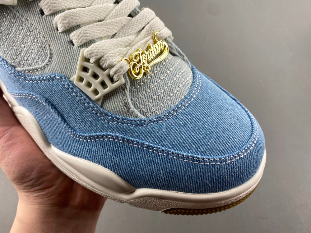 Low Top Sneakers, Blue White Colorway, Lace Up Design, Casual Gift for Sneaker Fans