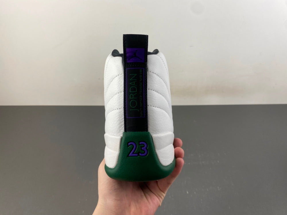 Low Top Sneakers, White Green Purple Colorway, Lace Up Design, Casual Gift for Sneaker Fans