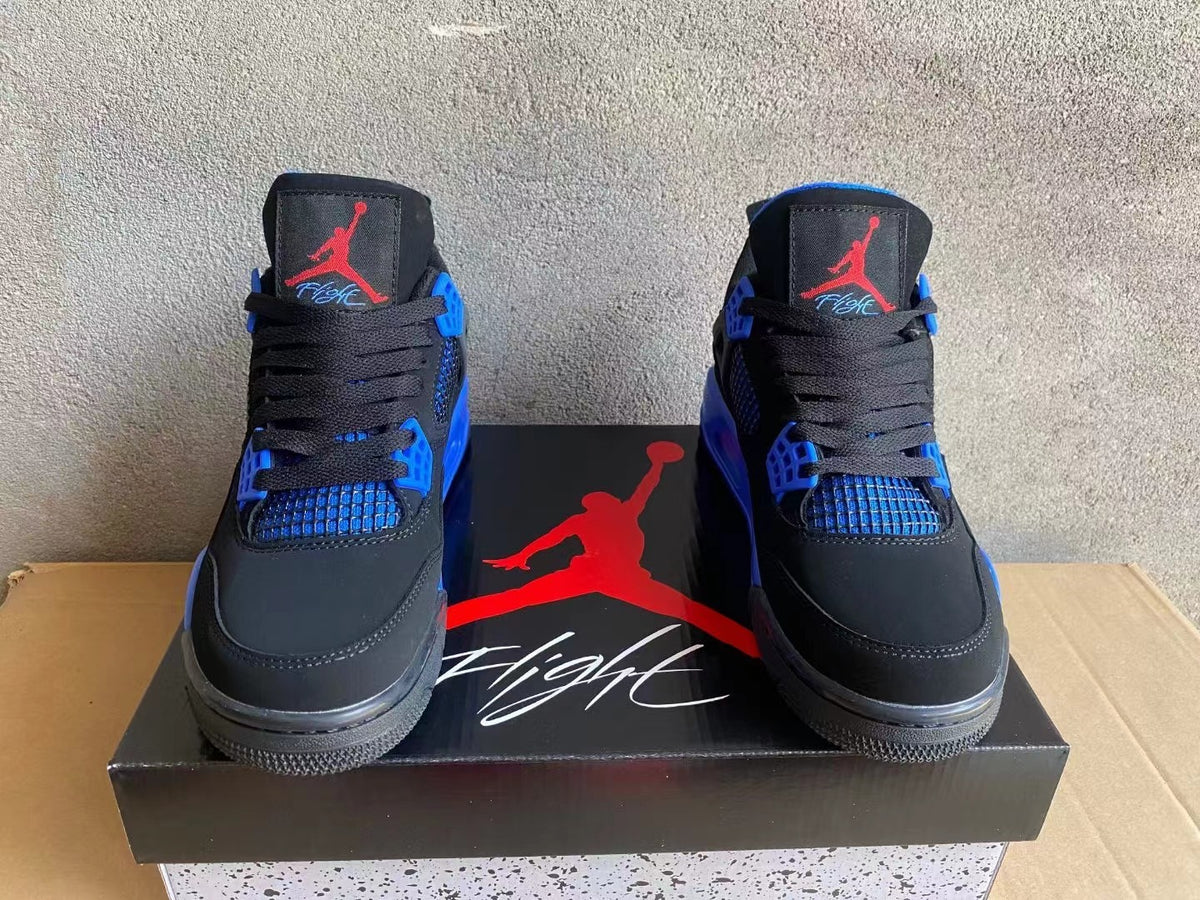 Mid Top Sneakers, Black Blue Colorway, Lace Up Design, Casual Gift for Sneaker Fans