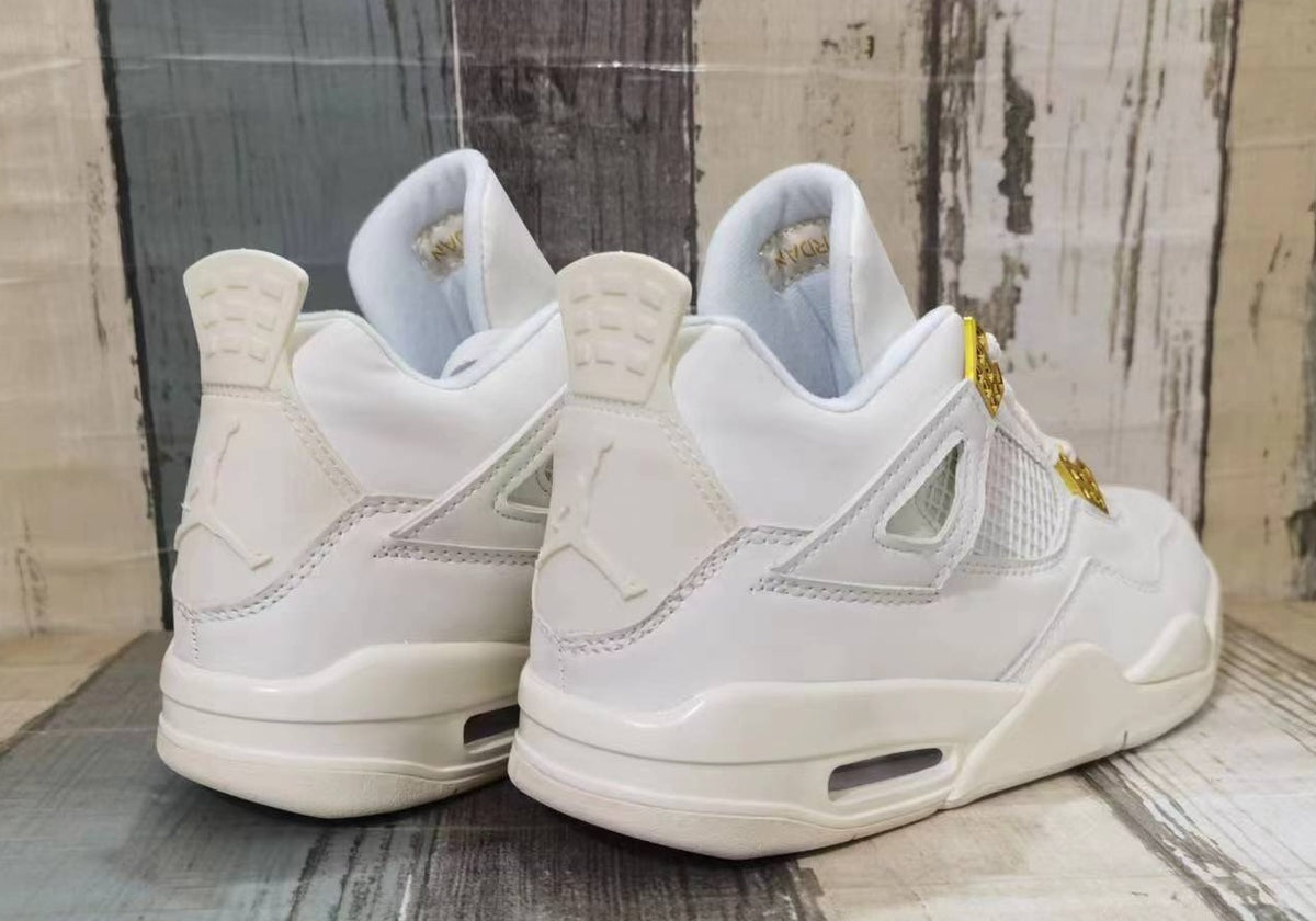 Sneakers, Off White Gold Colorway, Lace Up Design, Casual Gift for Sneaker Fans