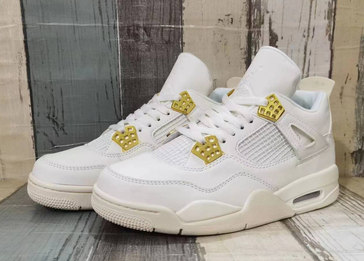 Sneakers, Off White Gold Colorway, Lace Up Design, Casual Gift for Sneaker Fans