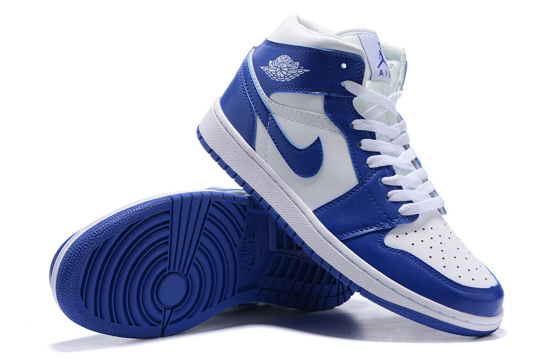 Sneakers, Blue White Colorway, Lace Up Design, Casual Gift for Sneaker Fans