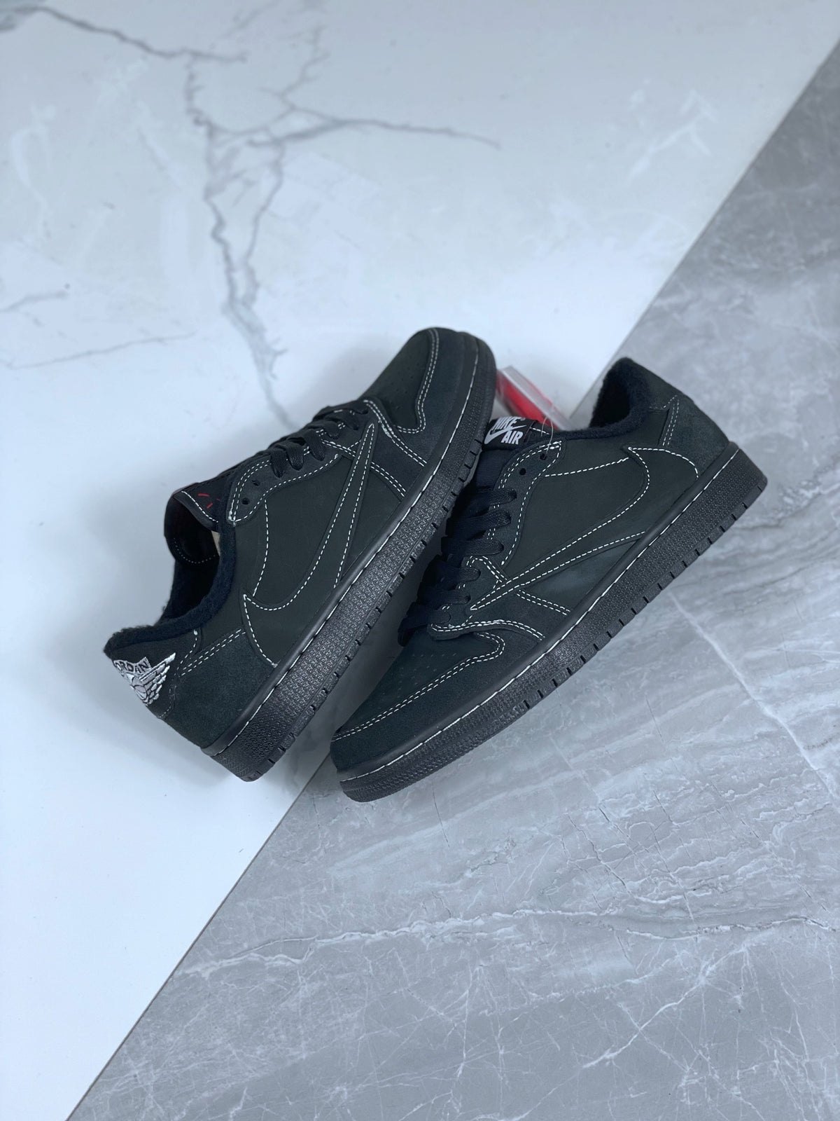 Low Top Sneakers, Black Colorway, Reverse Hook Design, Lace Up Design, Fleece Lined Design, Casual Gift for Sneaker Fans