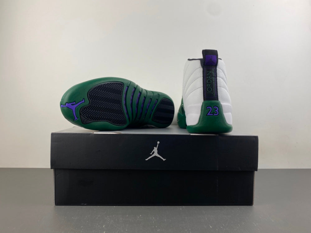 Low Top Sneakers, White Green Purple Colorway, Lace Up Design, Casual Gift for Sneaker Fans