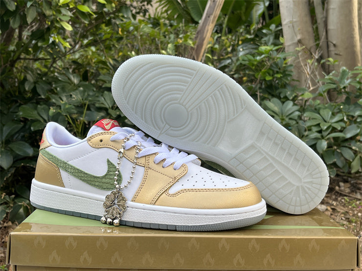 Low Top Sneakers, Yellow White Green Colorway, Lace Up Design, Casual Gift for Sneaker Fans