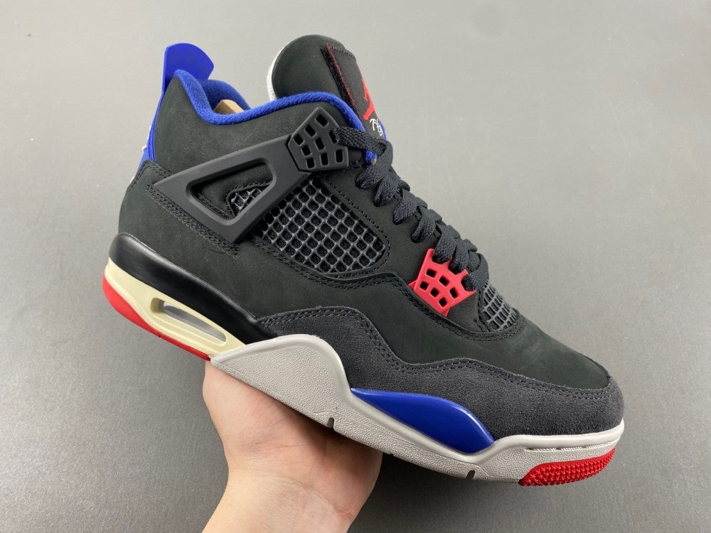 Low Top Sneakers, Blue Black Red Colorway, Lace Up Design, Casual Gift for Sneaker Fans