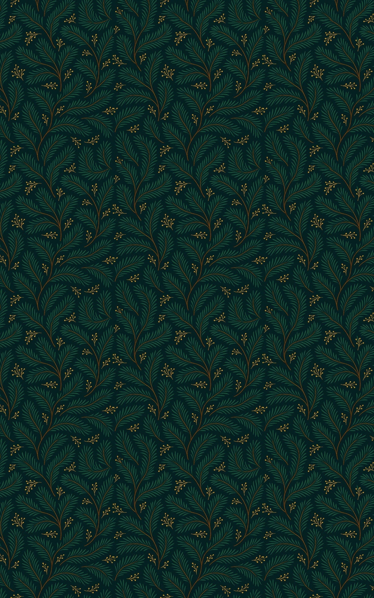 Botanical Pine Needle Gift Wrap, Evergreen Pine Wrapping Paper, Christmas Tree Branch Gift Wrapping Paper, Winter Holiday Pre