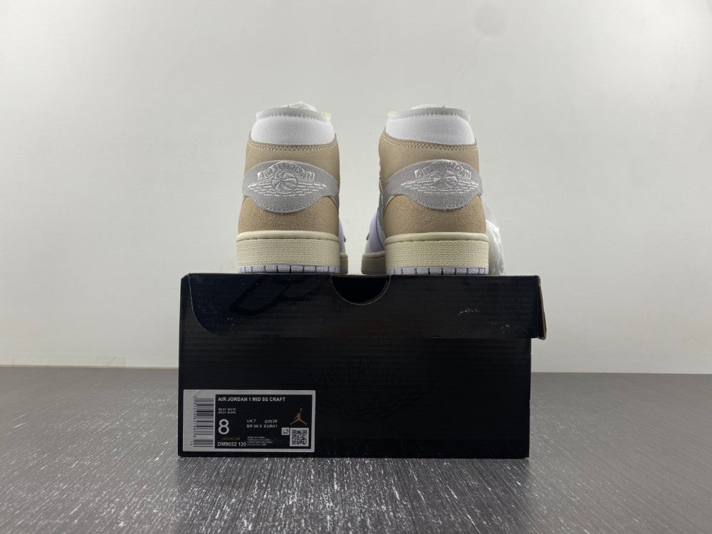 Mid Top Sneakers, White Gray Colorway, Lace Up Design, Casual Gift for Sneaker Fans